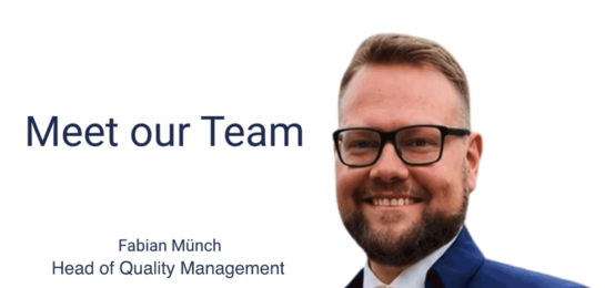 Fabian Münch, Hoofd Kwaliteitsmanagement Aqua free